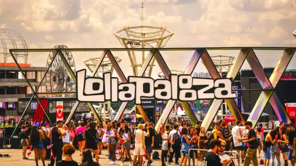 13 dicas para aproveitar o lollapalooza 2026 Letreiro do lollapalooza
