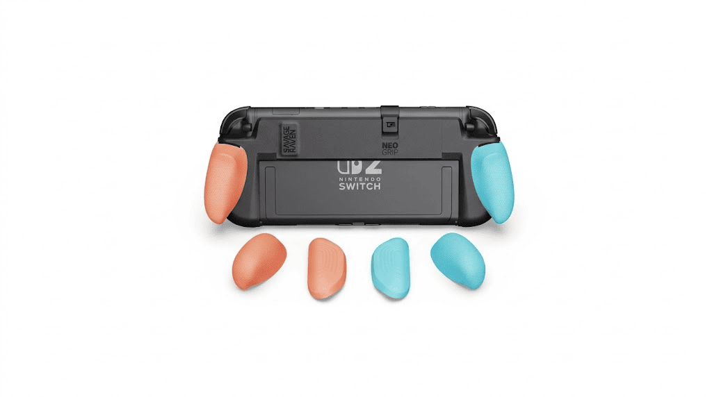 20 acessórios do nintendo switch 1 e 2 que você precisa conhecer! Controle nintendo switch com capas de silicone coloridas para proteção e estilo.