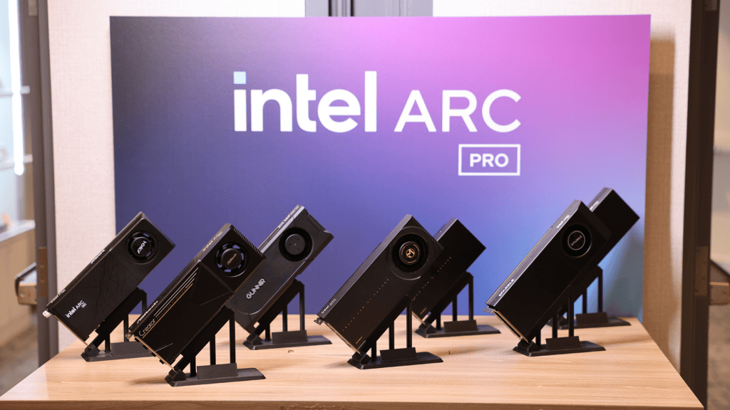 Intel launches Intel Core Ultra Series 3 CPUs for businesses and new GPUs. New Intel Arc Pro GPUs