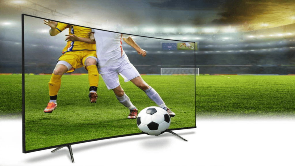 Smart tv samsung com modo estádio ativado