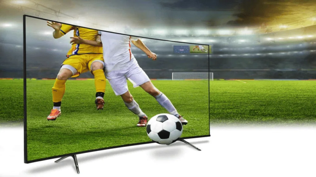 Samsung lança modo estádio para melhores transmissões de futebol em smart tvs Smart tv samsung com modo estádio ativado