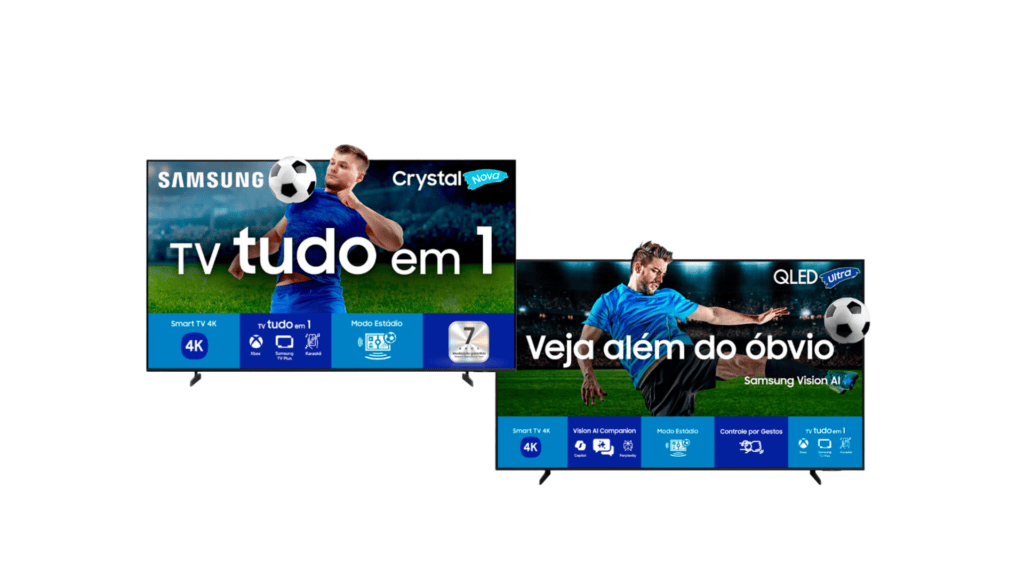 Smart tv da samsung com modo estádio