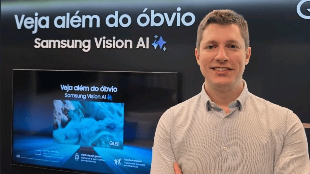 Samsung lança modo estádio para melhores transmissões de futebol em smart tvs Alexandre gleb, gerente de produtos de tv da samsung brasil