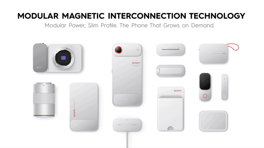 MWC 2026: Scopri i momenti salienti della fiera tecnologica! Immagine di dispositivi tecnologici modulari e compatti.