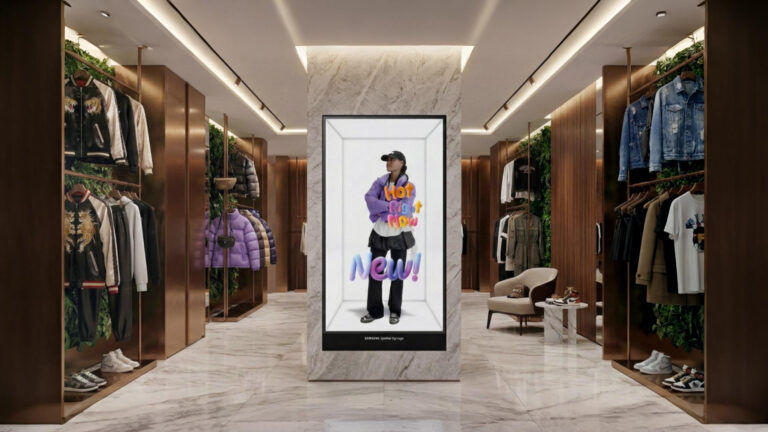 Samsung lança spatial signage, display 3d para o varejo que elimina uso de óculos. Com apenas 52 mm de espessura, a tela pode ser instalada em lojas, hotéis, shoppings e lobbies corporativos para divulgar novos produtos e soluções. Veja detalhes: