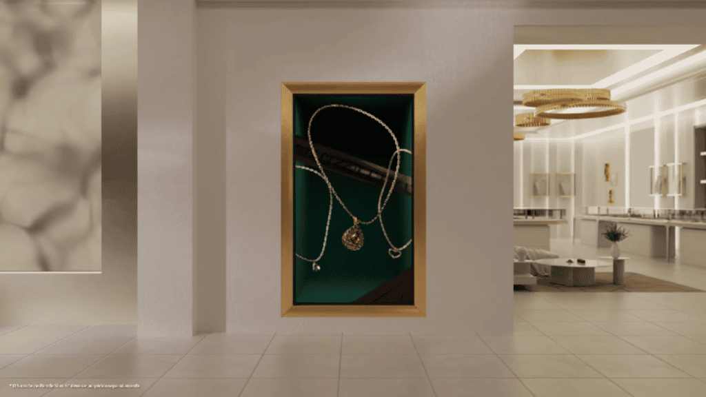 Samsung lança spatial signage, display 3d para o varejo que elimina uso de óculos Vitrine virtual spatial signage da samsung