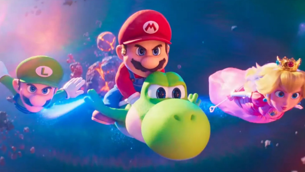 Crítica: super mario galaxy: o filme supera o original e traz participações especiais Cena de super mario galaxy movie