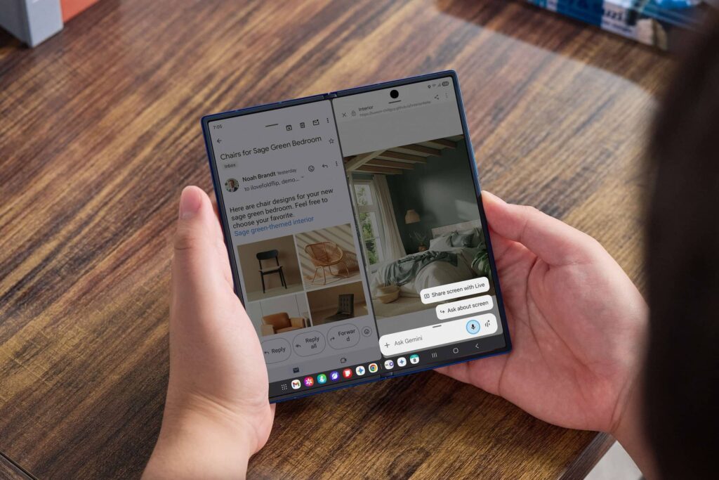 Review: galaxy z fold7 faz do smartphone dobrável um sonho de consumo Galaxy z fold7 aberto
