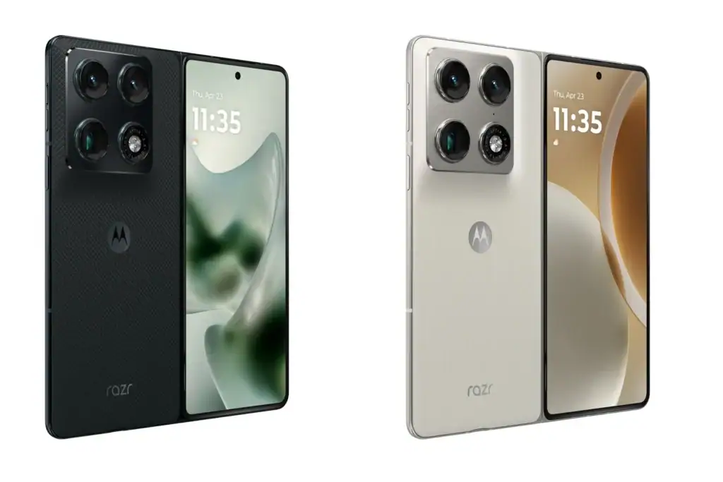 Cores do motorola razr fold