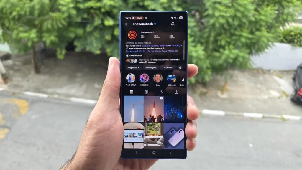 Review: galaxy z fold7 faz do smartphone dobrável um sonho de consumo Tela externa do galaxy z fold7