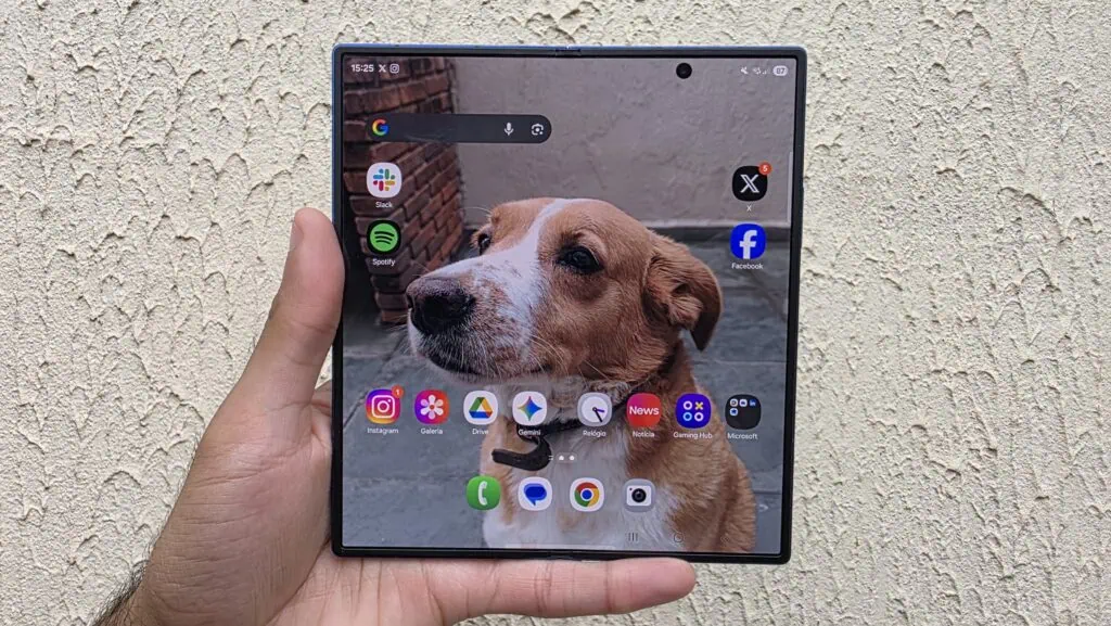 Review: galaxy z fold7 faz do smartphone dobrável um sonho de consumo Tela interna do galaxy z fold7
