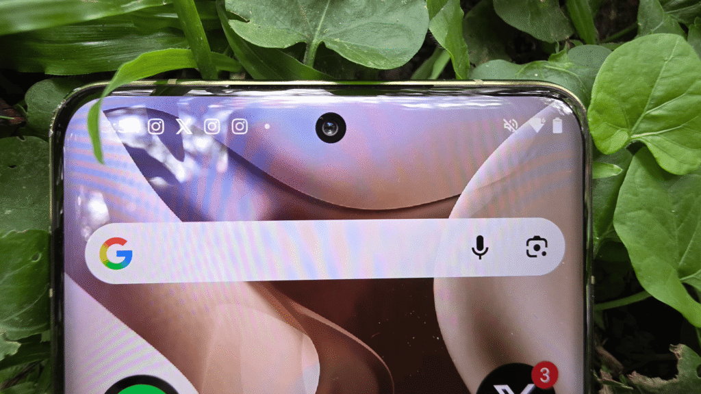 Câmera frontal do motorola signature