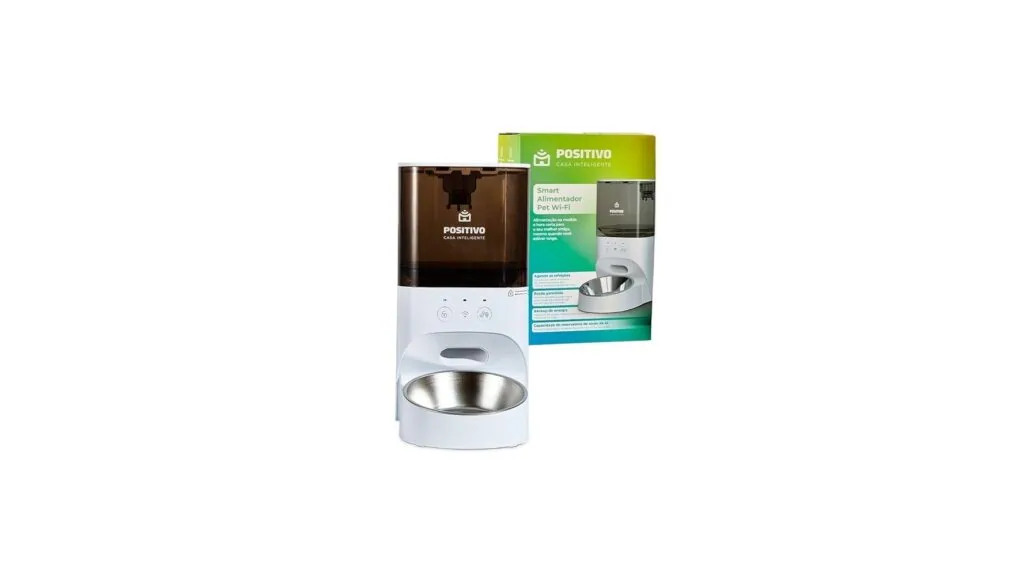 Veja os 30 melhores produtos tecnológicos para pets Imagem do alimentador inteligente positivo para cães e gatos / fonte: amazon