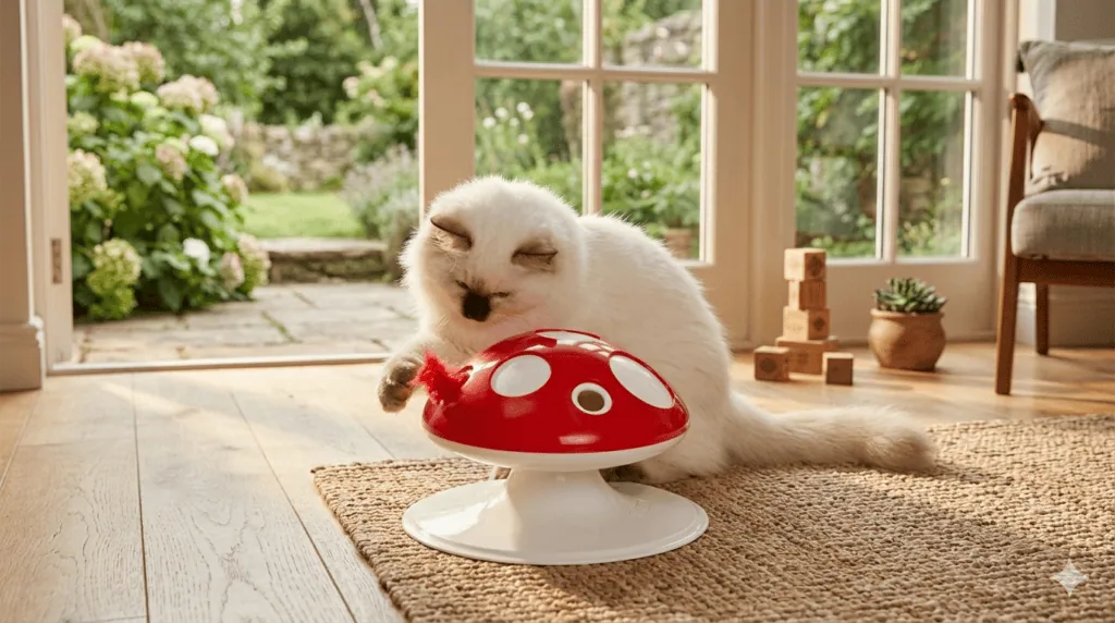 Veja os 30 melhores produtos tecnológicos para pets Imagem ilustrativa do catit senses 2. 0 cogumelo