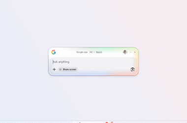 Google lança app para windows. Veja como baixar. Novo app funciona como caixa de pesquisa flutuante que usa inteligência artificial para localizar arquivos do pc, fazer pesquisas na web e até interpretar o que você vê na tela. Entenda