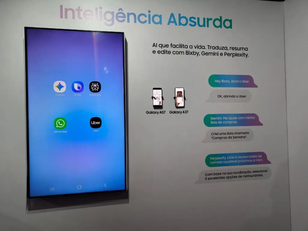 De Galaxy A57 en Galaxy A37 zijn nu verkrijgbaar in Brazilië. Ontdek de nieuwe functies! De Galaxy A37 en Galaxy A57 zijn voorzien van AI-functies.