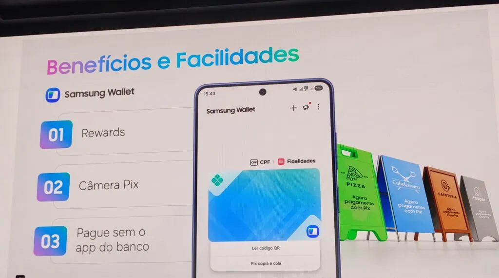 Como ativar o pix na samsung wallet em seu smartphone galaxy Evento de apresentação do pix na samsung wallet