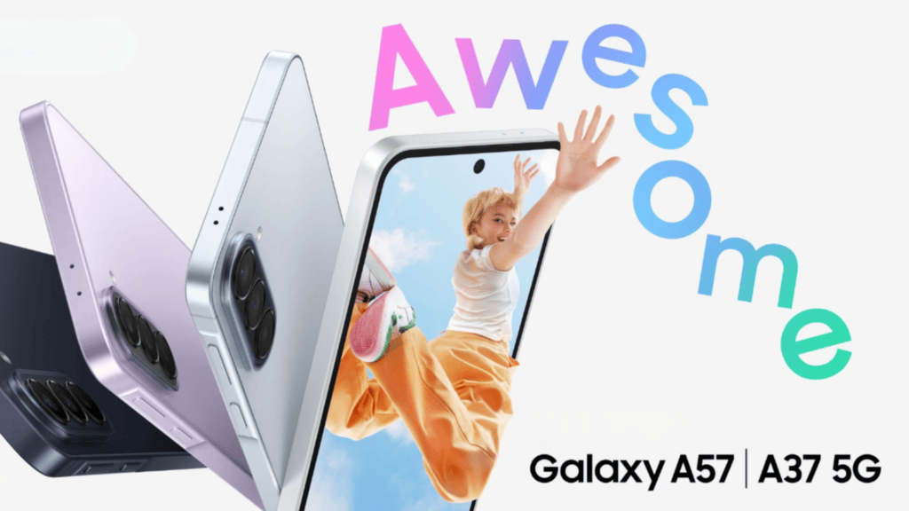 Galaxy a57 e galaxy a37 chegam ao brasil. Veja as novidades! Foto de divulgação dos galaxy a37 e galaxy a57