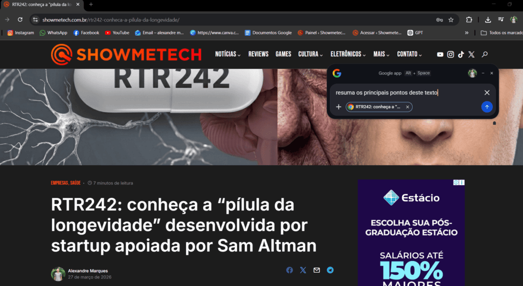 Google lança app para windows. Veja como baixar Google lança app para windows. Veja como baixar. Novo app funciona como caixa de pesquisa flutuante que usa inteligência artificial para localizar arquivos do pc, fazer pesquisas na web e até interpretar o que você vê na tela. Entenda