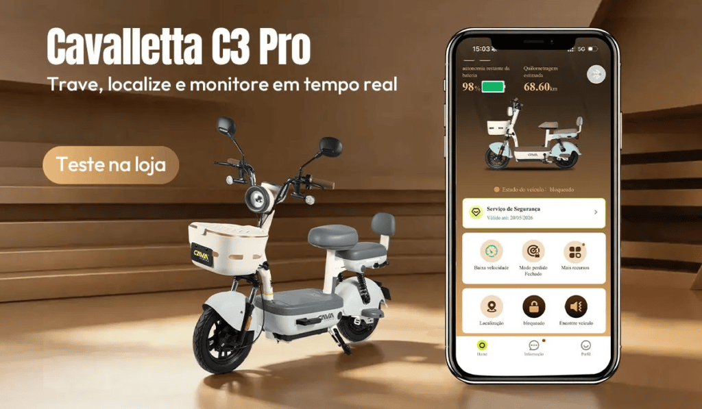 Bicicleta elétrica cavalletta c3 pro chega ao mercado com controle inteligente via app e motor de 800w Bicicleta elétrica cavalletta c3 pro chega ao mercado com controle inteligente via app e motor de 800w