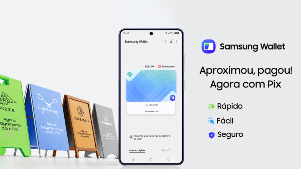 Como ativar o pix na samsung wallet em seu smartphone galaxy Samsung wallet com pix