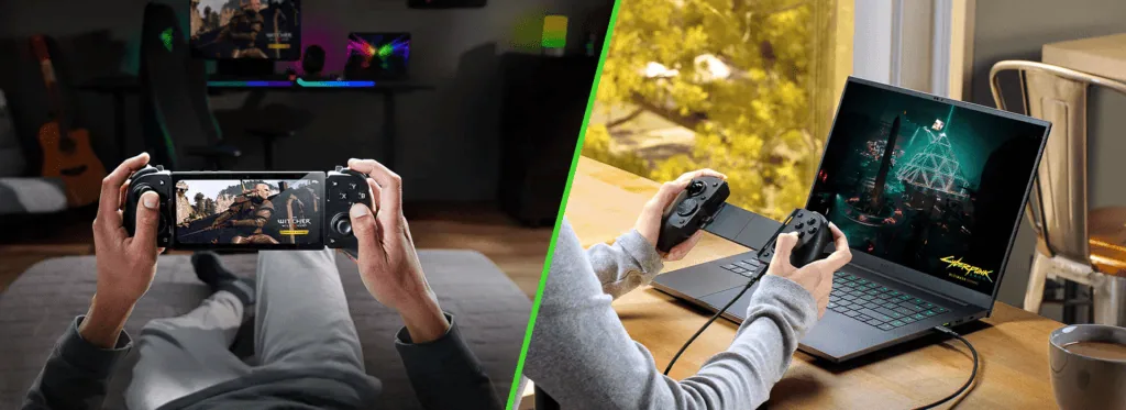 Anmeldelse: Razer Kishi V3 Pro: Razers håndholdte multifunksjonskontroller Razer Kishi tillater tilkobling til PC via kablet tilkobling.