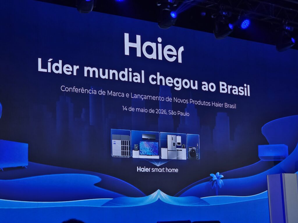 Evento de lançamento da haier no brasil