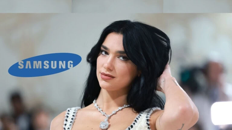 Dua lipa processa samsung por uso de imagem em tvs da marca