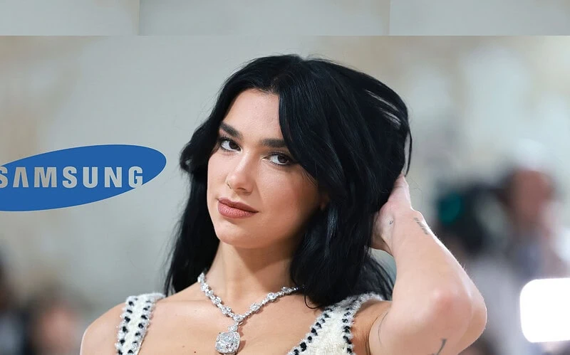 Dua lipa processa samsung por uso de imagem em tvs da marca