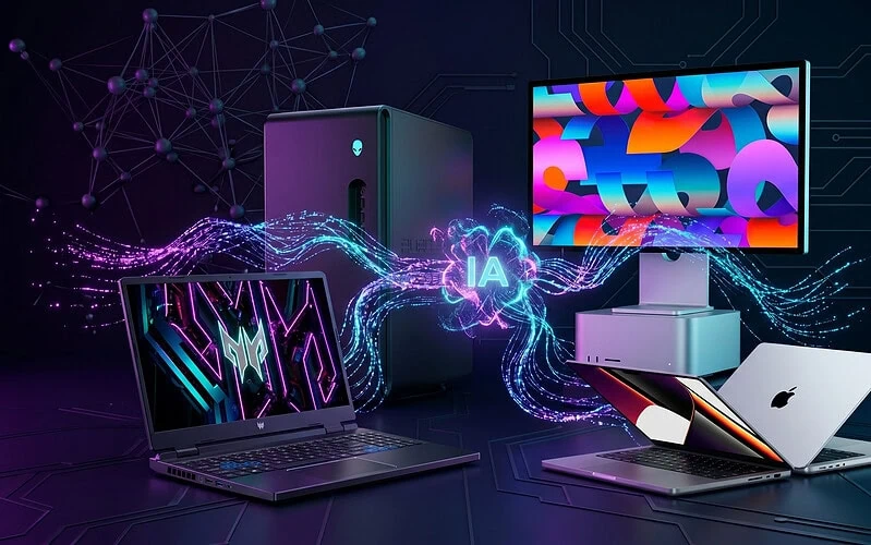 Melhores notebooks e desktops para ia (windows e mac). Veja opções de pcs e macs básicos, intermediários e premium recomendados para rodar modelos de ia e agentes