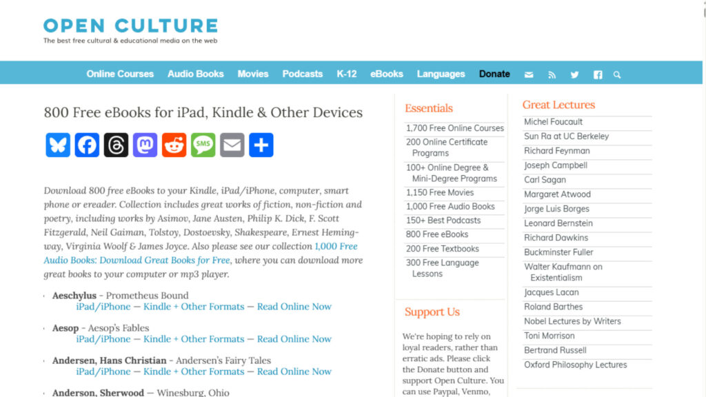អេក្រង់ដើម OpenCulture