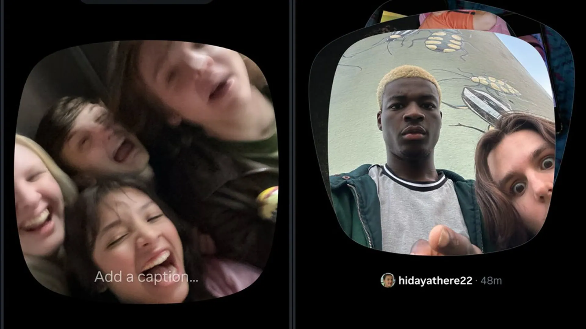 Como desativar o instants do instagram e evitar envios acidentais Tela do instants no instagram com câmera aberta para envio de fotos em tempo real