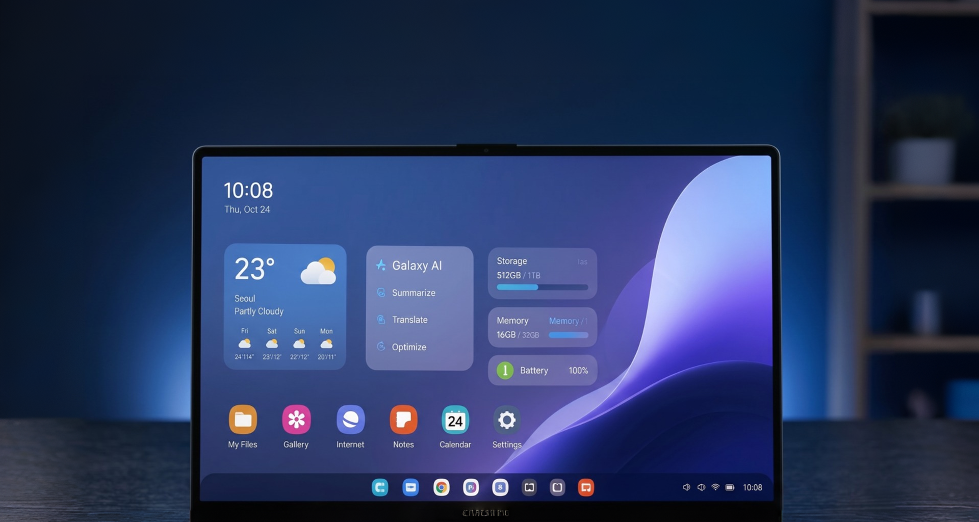 Samsung lançará notebooks galaxy book com android ainda este ano. Modelos terão android 17 com one ui 9 e devem competir de frente com o macbook neo da apple. Veja o que já se sabe