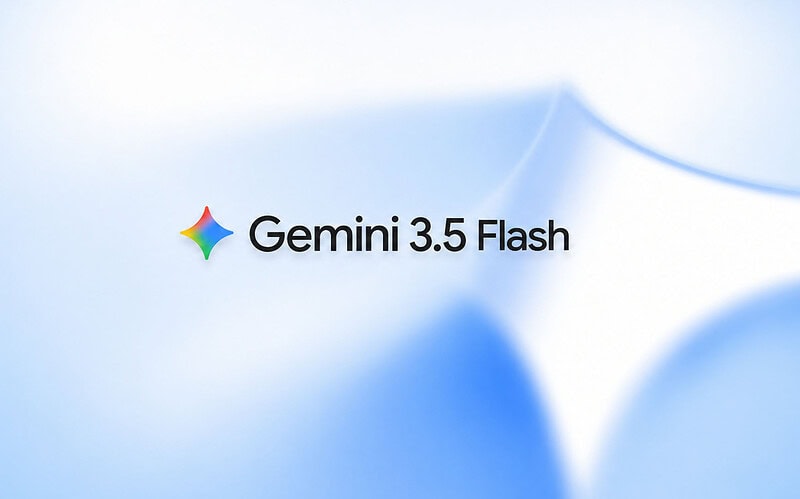 Logo oficial do gemini 3. 5 flash, modelo de ia apresentado no google i/o 2026. O novo modelo da família gemini 3. 5 chega com foco em agentes de ia e programação, oferecendo desempenho superior e velocidade 4x maior que versões anteriores.
