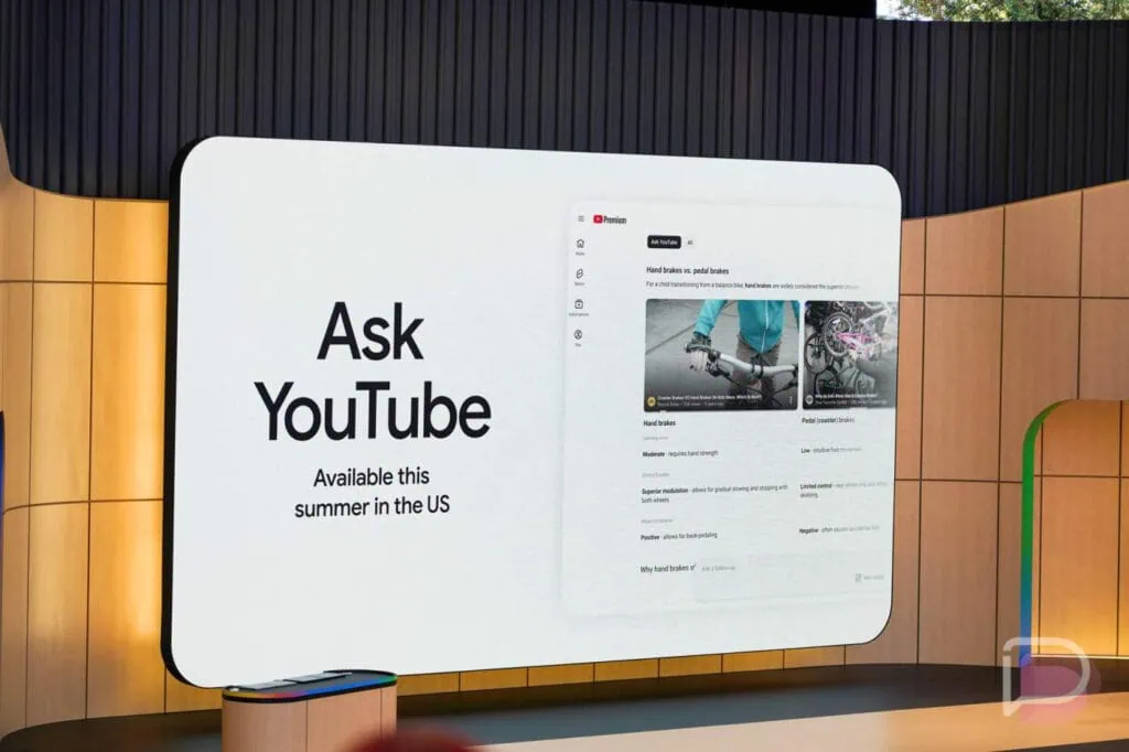 "pergunte ao youtube" levará busca com ia conversacional aos vídeos Tela de apresentação do ask youtube indicando disponibilidade inicial nos estados unidos