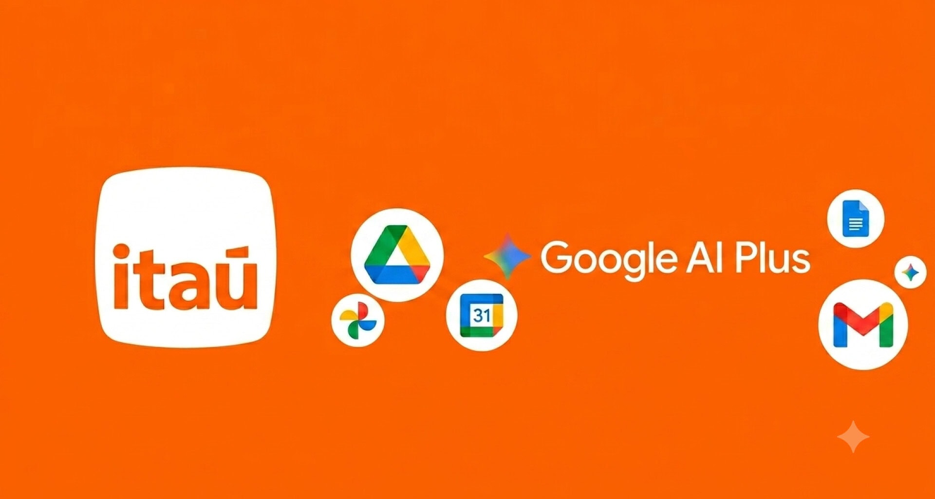 Itaú dá 1 ano de google ai plus com gemini e 400 gb para clientes