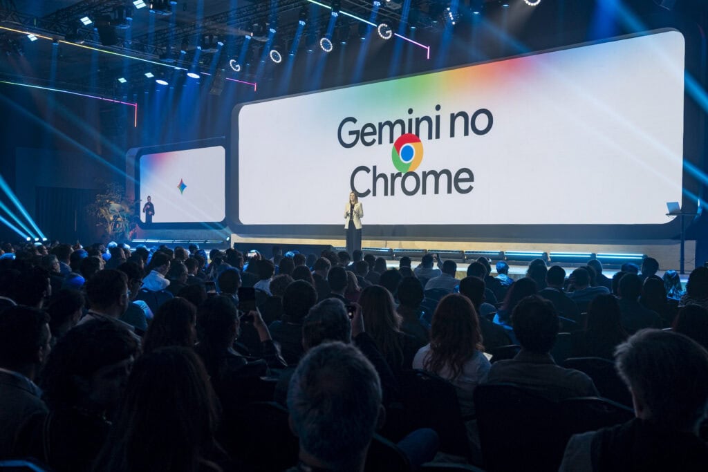 Anúncio do gemini no chrome no google for brasil 2026