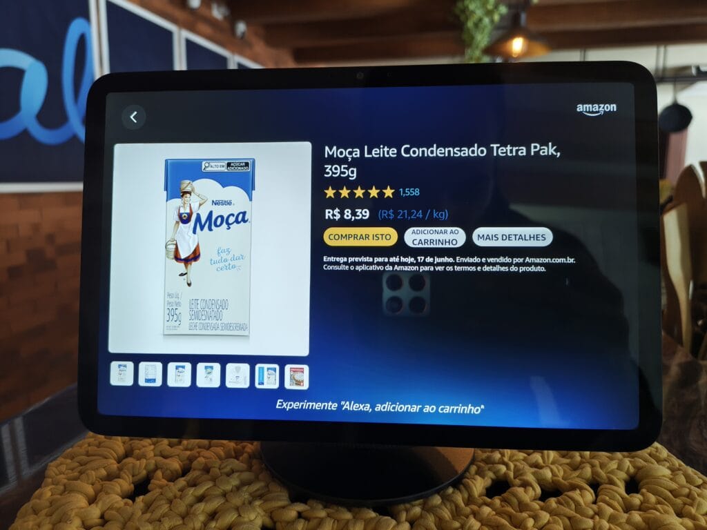 Alexa+ fazendo compras na amazon