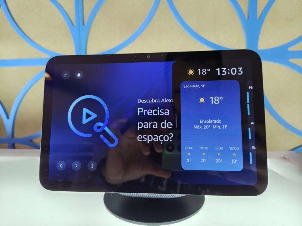 Nova alexa rodando no echo show 8