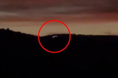Imagem destacada sobre ovnis no paraná com luz registrada no céu e destaque visual para o ponto luminoso