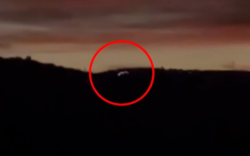 Imagem destacada sobre ovnis no paraná com luz registrada no céu e destaque visual para o ponto luminoso
