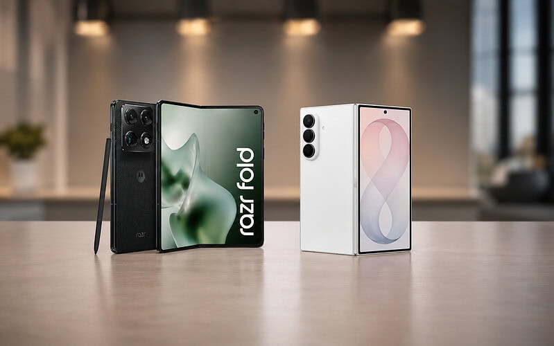 Galaxy z fold8 ultra vs motorola razr fold: qual é melhor?. Galaxy z fold8 ultra ou motorola razr fold? Comparamos telas, câmeras, bateria, desempenho, ia, preço e recursos para indicar o melhor dobrável