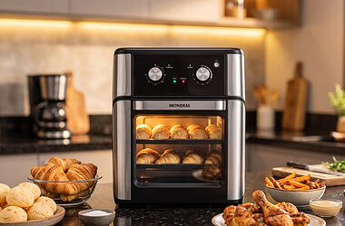 19 air fryers com desconto de até 61% no prime day 2026. Selecionamos as melhores ofertas da campanha da amazon, com modelos de diferentes capacidades e marcas para facilitar a comparação e ajudar na escolha da opção ideal.