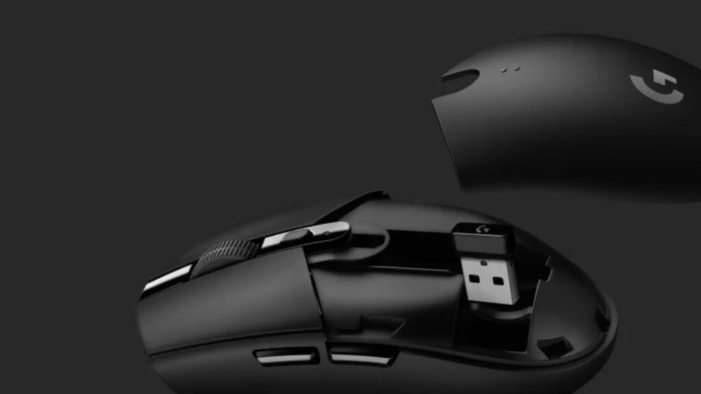 Compartimento interno do logitech g305 lightspeed (imagem: logitech)