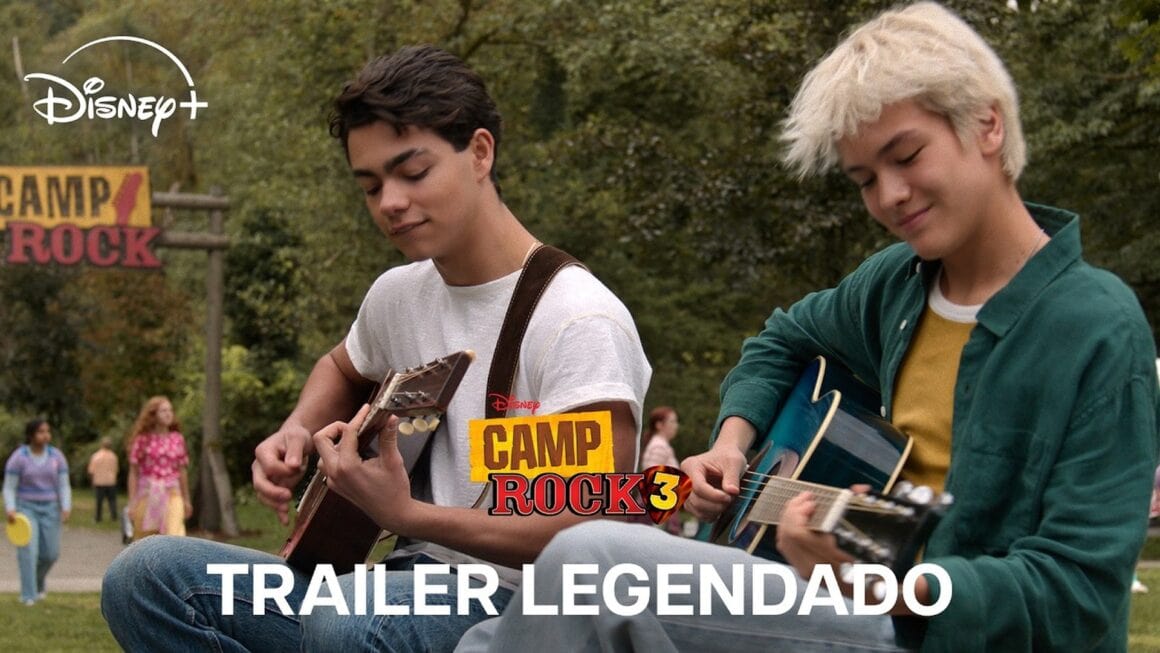 Cena do trailer de camp rock 3, destaque do disney+ em agosto de 2026