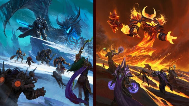 Aventureiros enfrentam ameaças de gelo e fogo em d&d world of warcraft