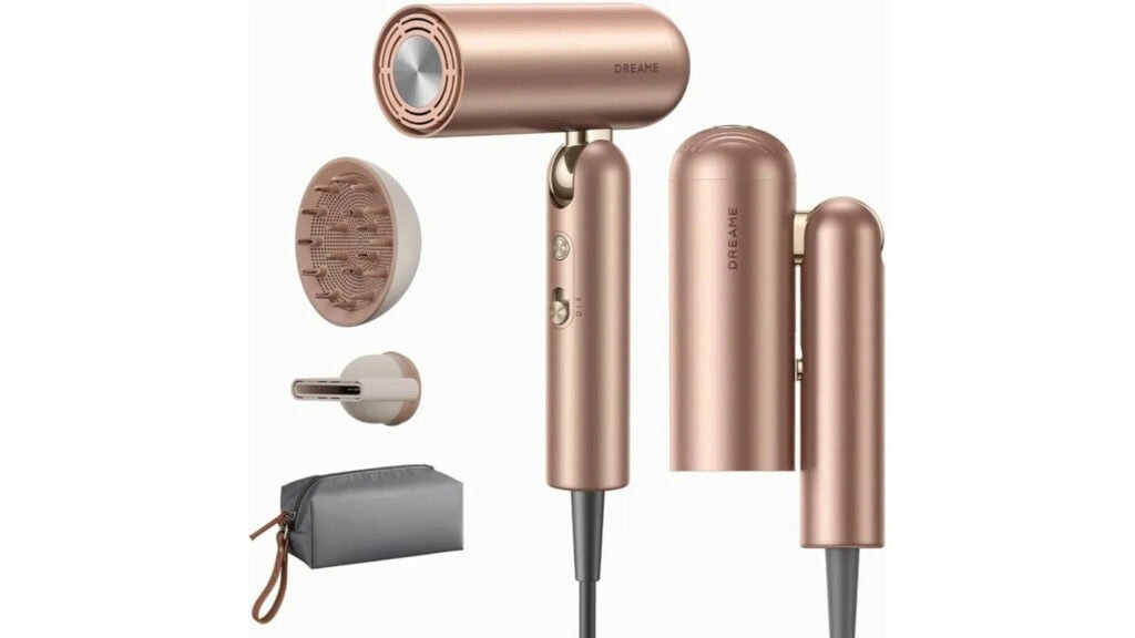 Conheça o secador de cabelo portátil dreame pocket aura com oito modos de uso