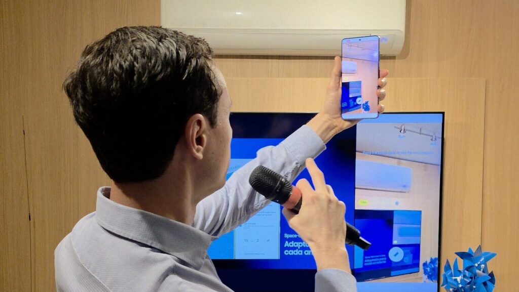 Climatização com ia da samsung