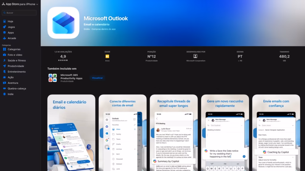 Como criar uma conta de e-mail do outlook Página oficial do aplicativo microsoft outlook na app store do iphone com avaliações, detalhes técnicos e telas do app.