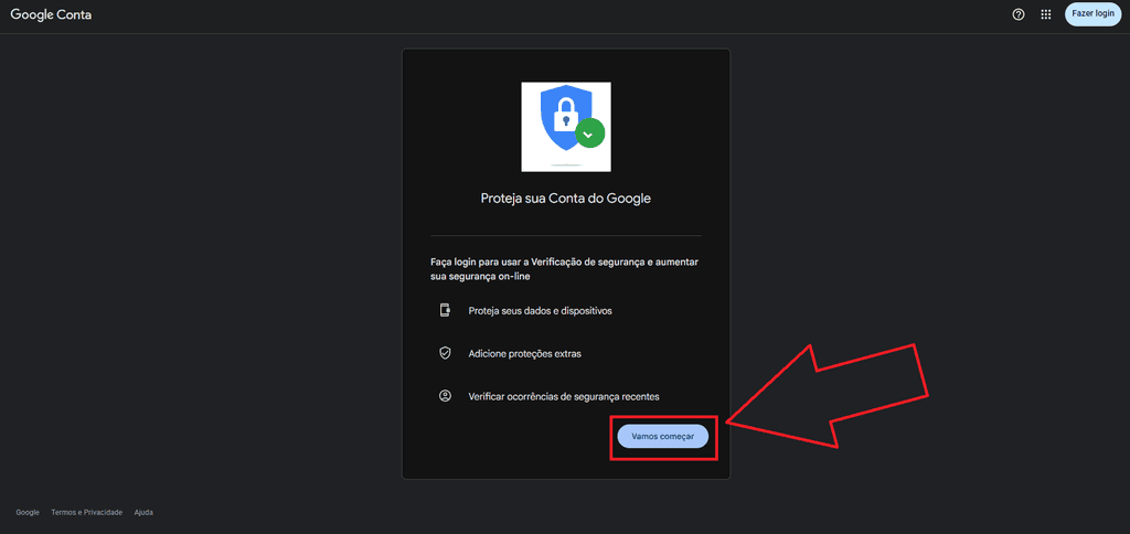 Como proteger sua nova conta gmail (imagem: showmetech)
